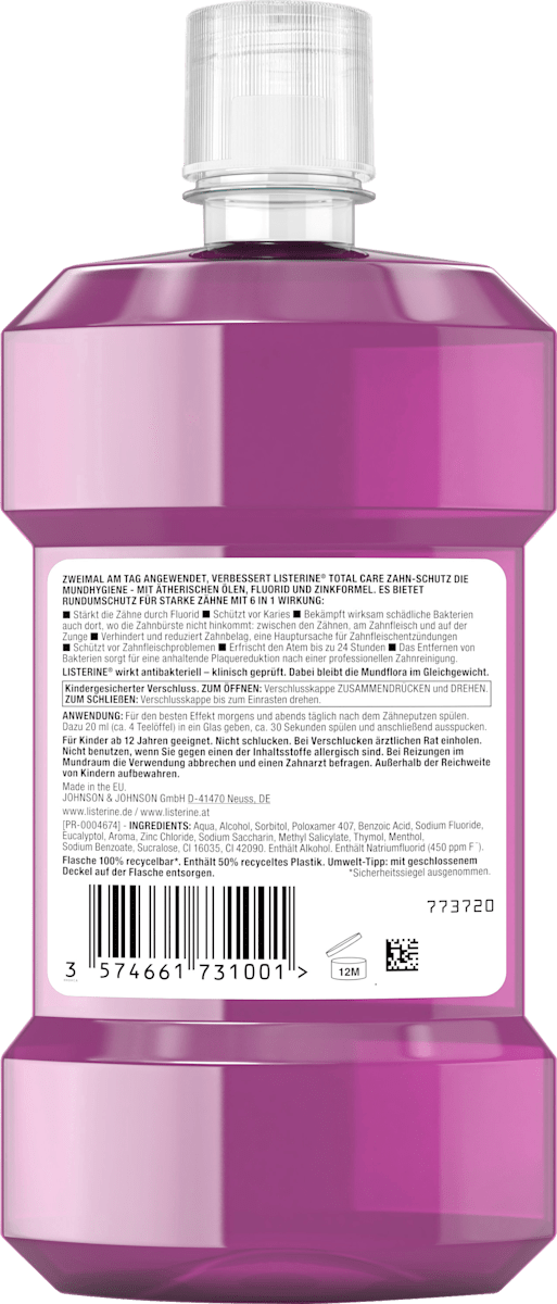 Bain de bouche Total Care protection des dents, 500 ml