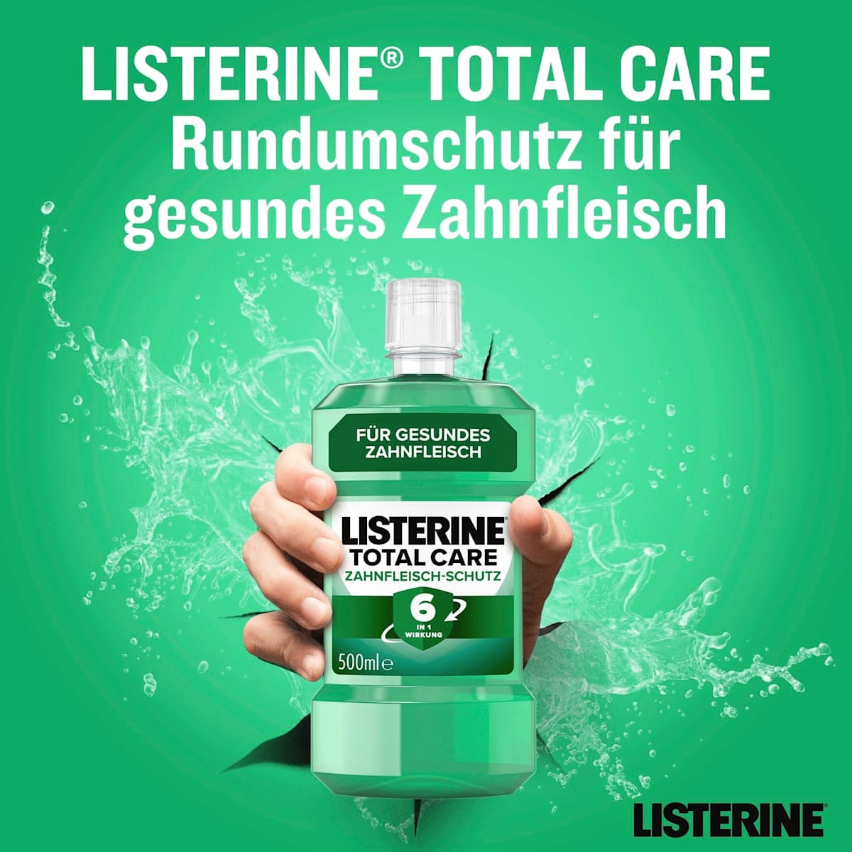 Mundspülung Total Care Zahnfleischschutz, 500 ml