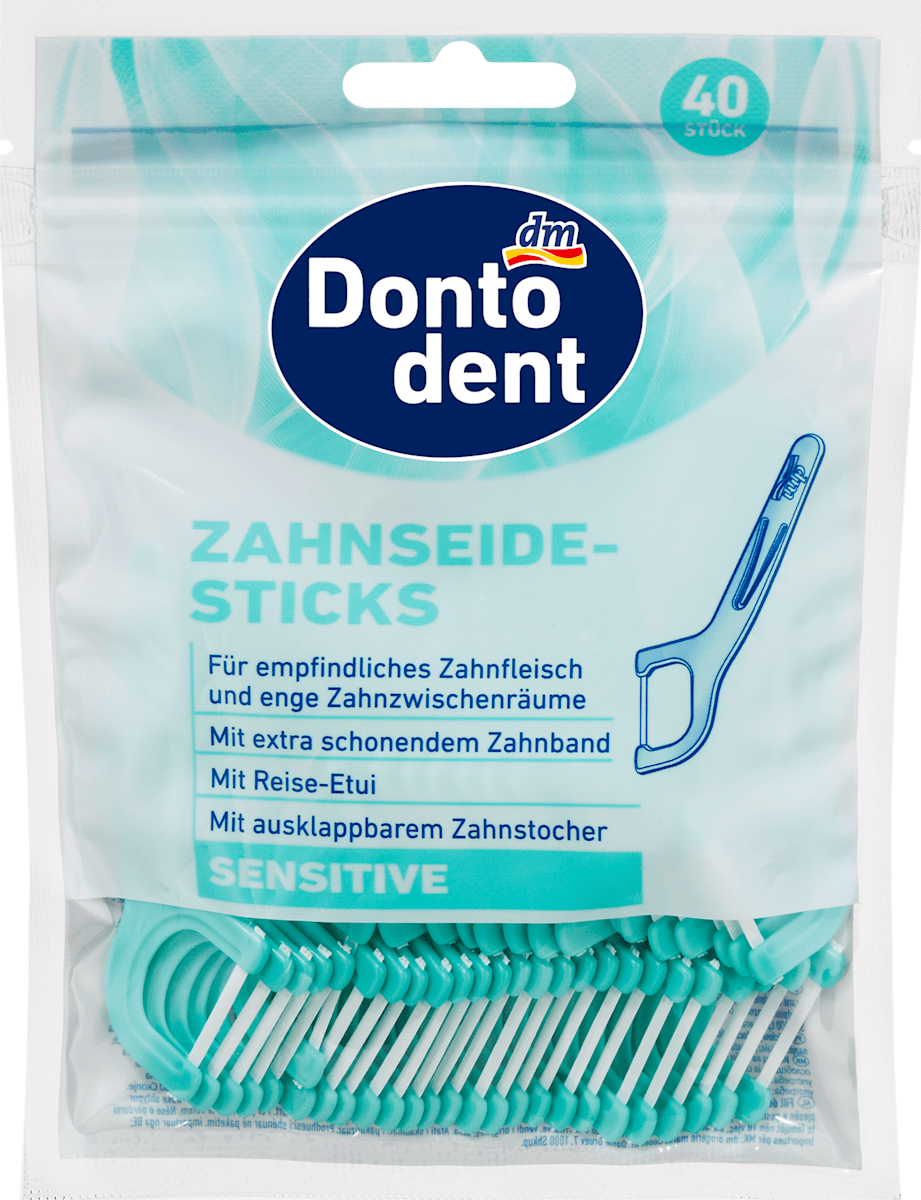 Bâtonnets de soie dentaire Sensitive, 40 pces