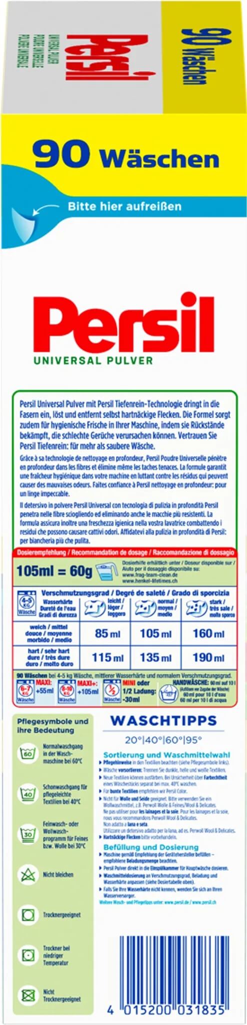 Persil Universel en poudre - 90 lavages