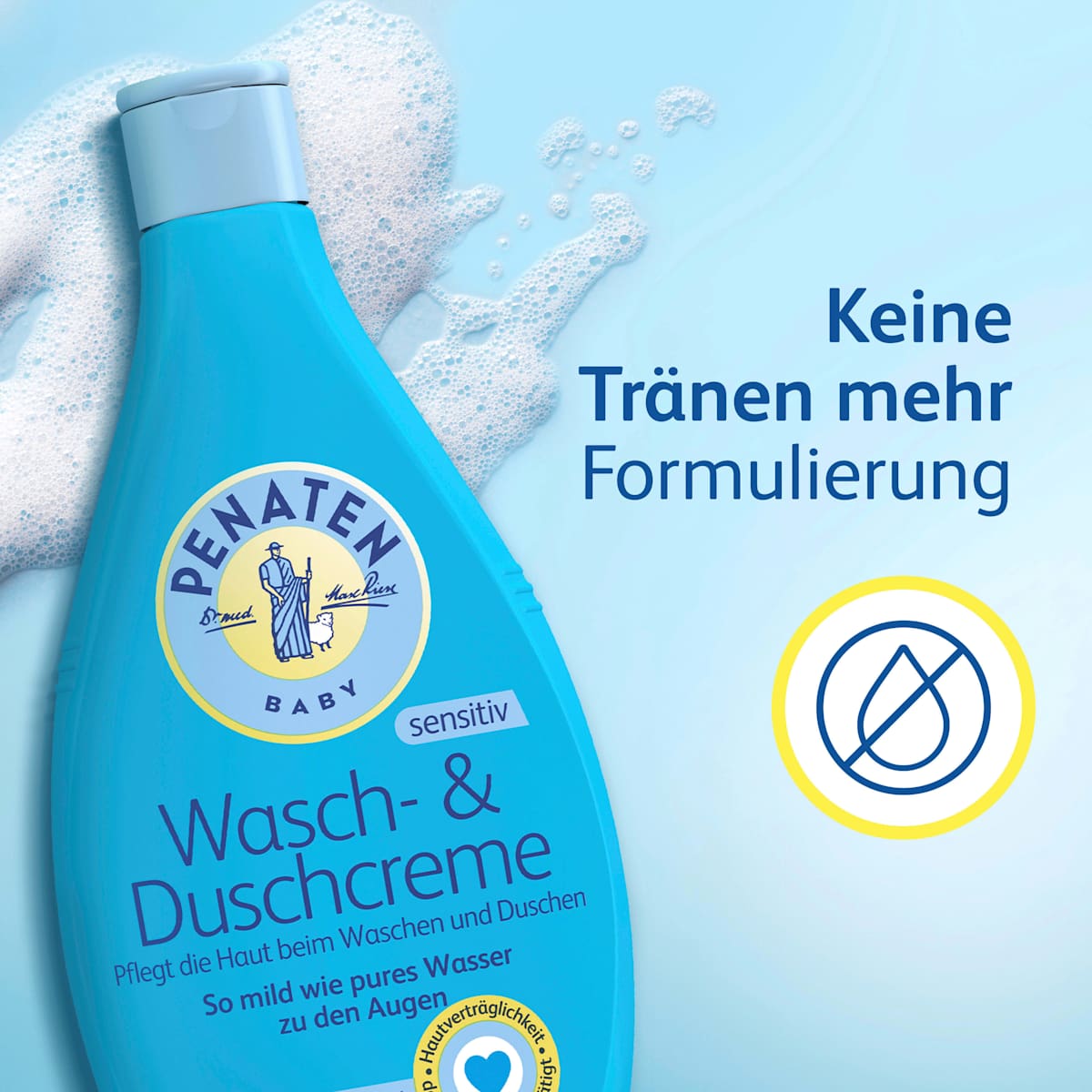 Crème lavante et de douche pour bébé, 400 ml