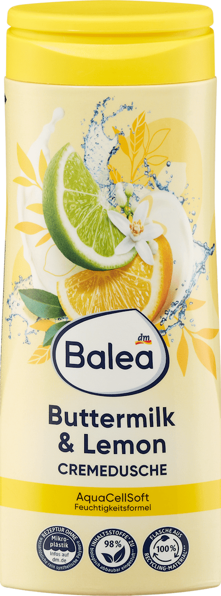 Crème de douche au lait de beurre et au citron, 300 ml