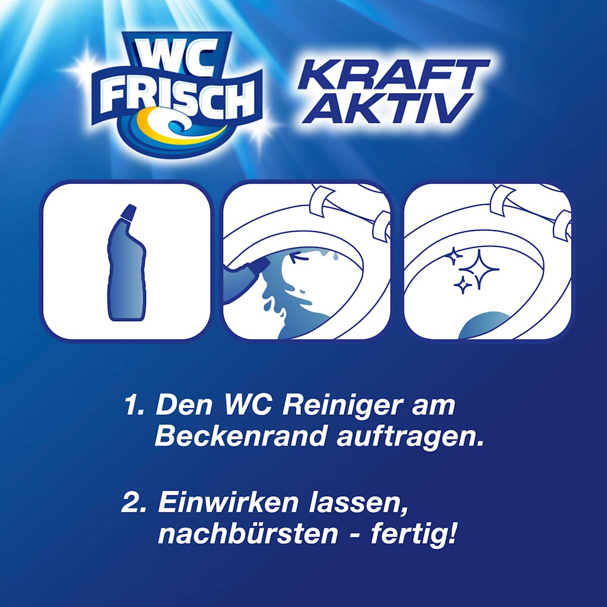 Gel nettoyant WC fraîcheur océan, 750 ml