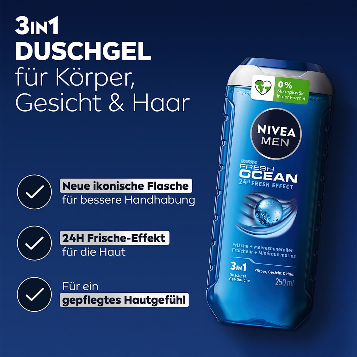 Gel douche Fresh Ocean 3in1, 250 ml