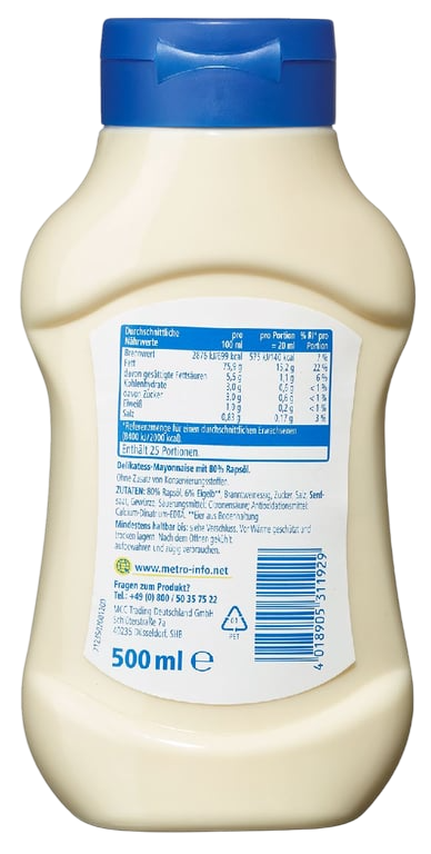Delikatess-Mayonnaise 500ml
