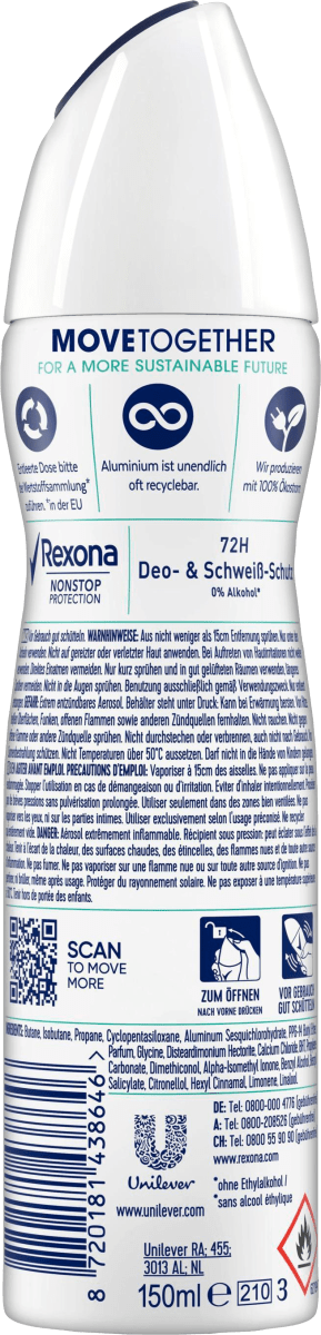 Déodorant spray anti-transpirant Nonstop Protection Shower Fresh, 150 ml