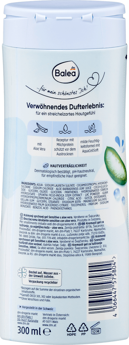 Crème de douche Sensitive, 300 ml