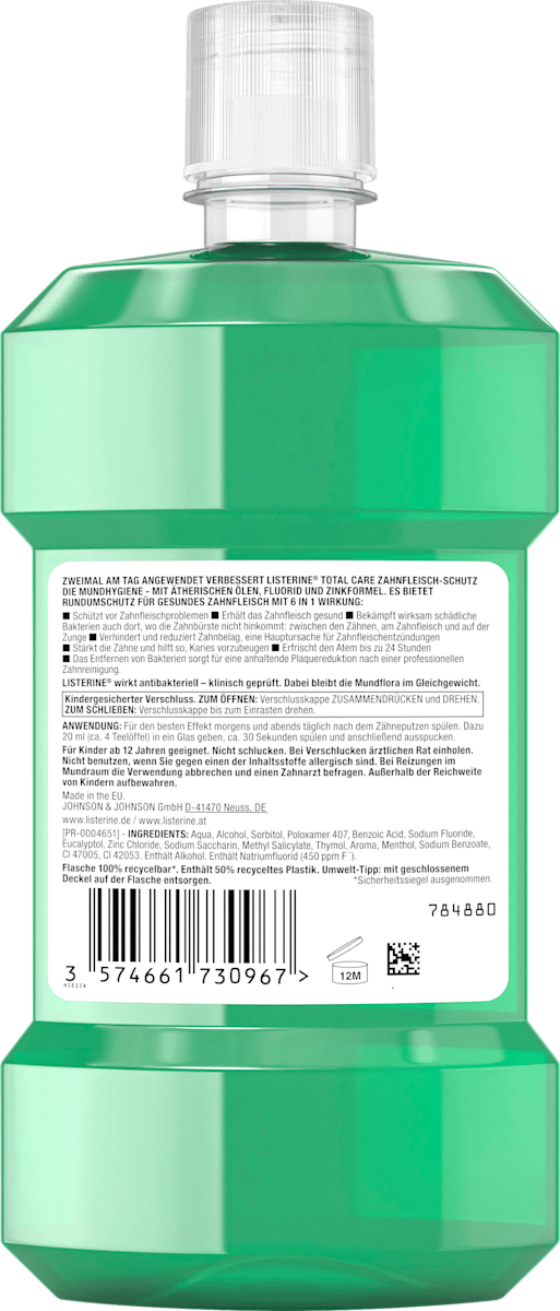 Mundspülung Total Care Zahnfleischschutz, 500 ml