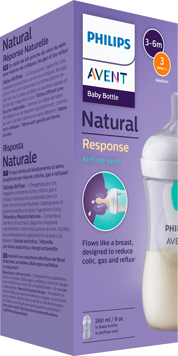 Biberon Natural Response AirFreeVentil 260ml, 1 pc