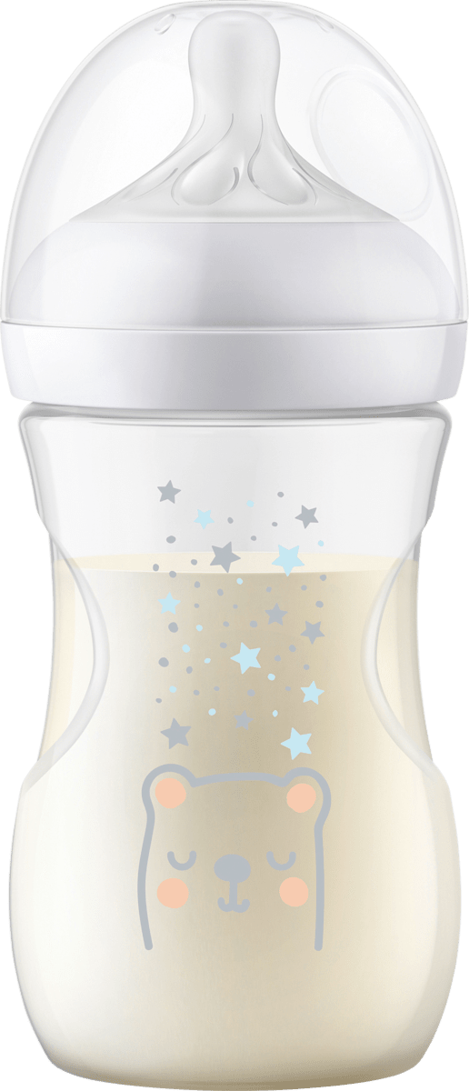 Biberon Natural Response AirFreeVentil blanc/ours, dès la naissance, 260ml, 1pc
