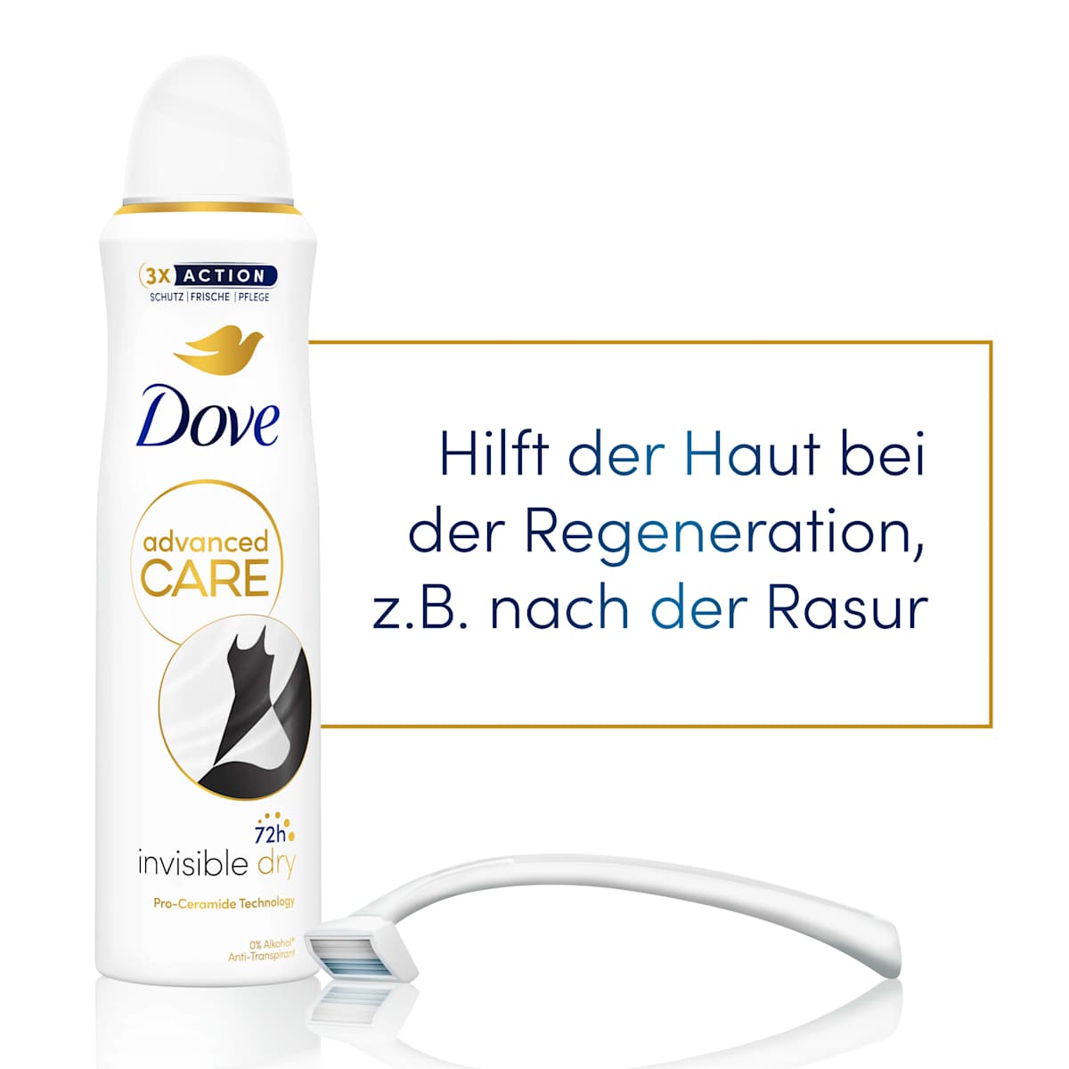 Déodorant spray anti-transpirant Advanced Care Invisible Dry, 150 ml