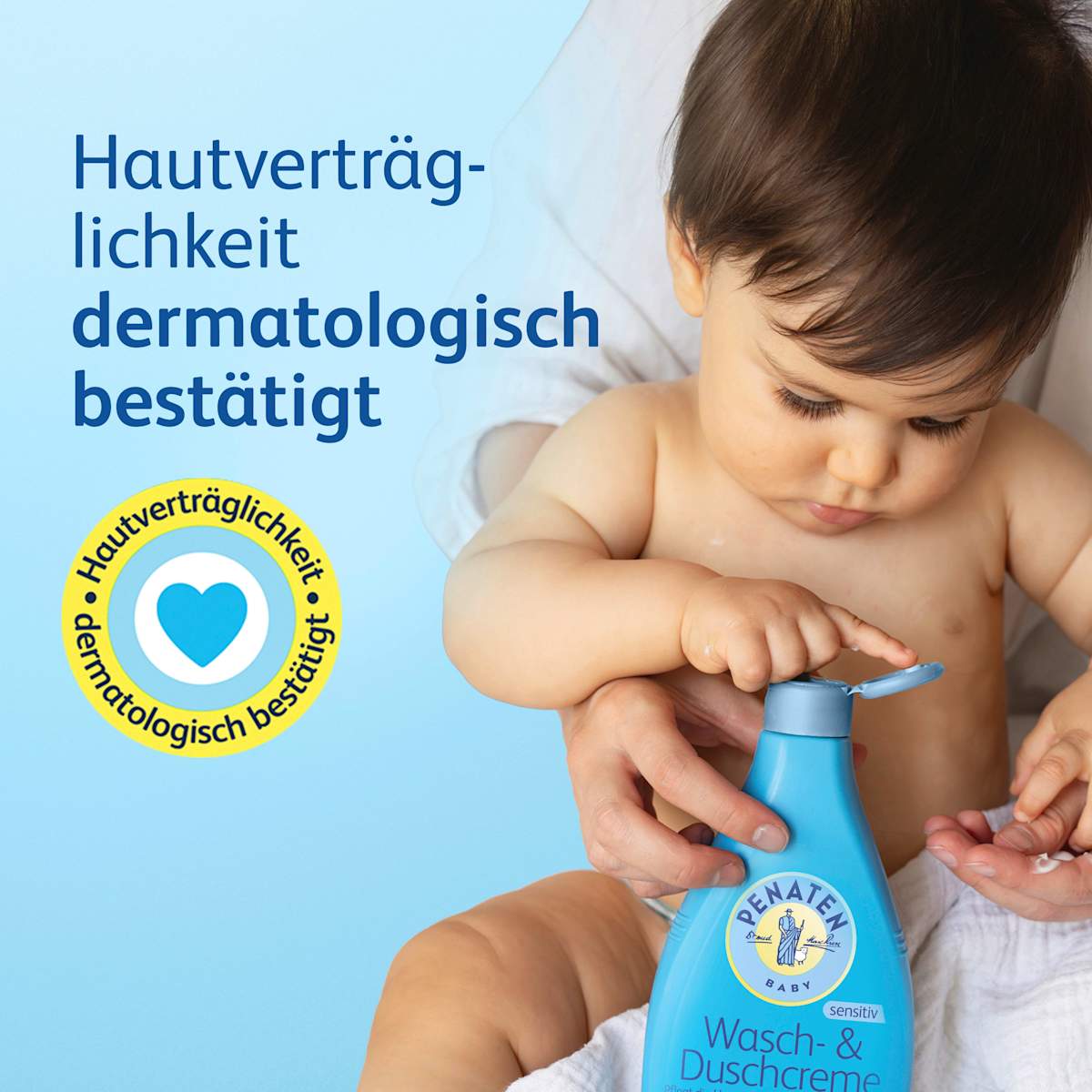 Crème lavante et de douche pour bébé, 400 ml