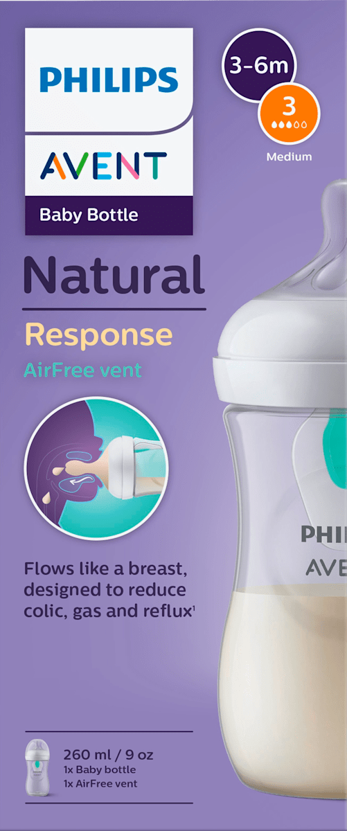 Biberon Natural Response AirFreeVentil 260ml, 1 pc