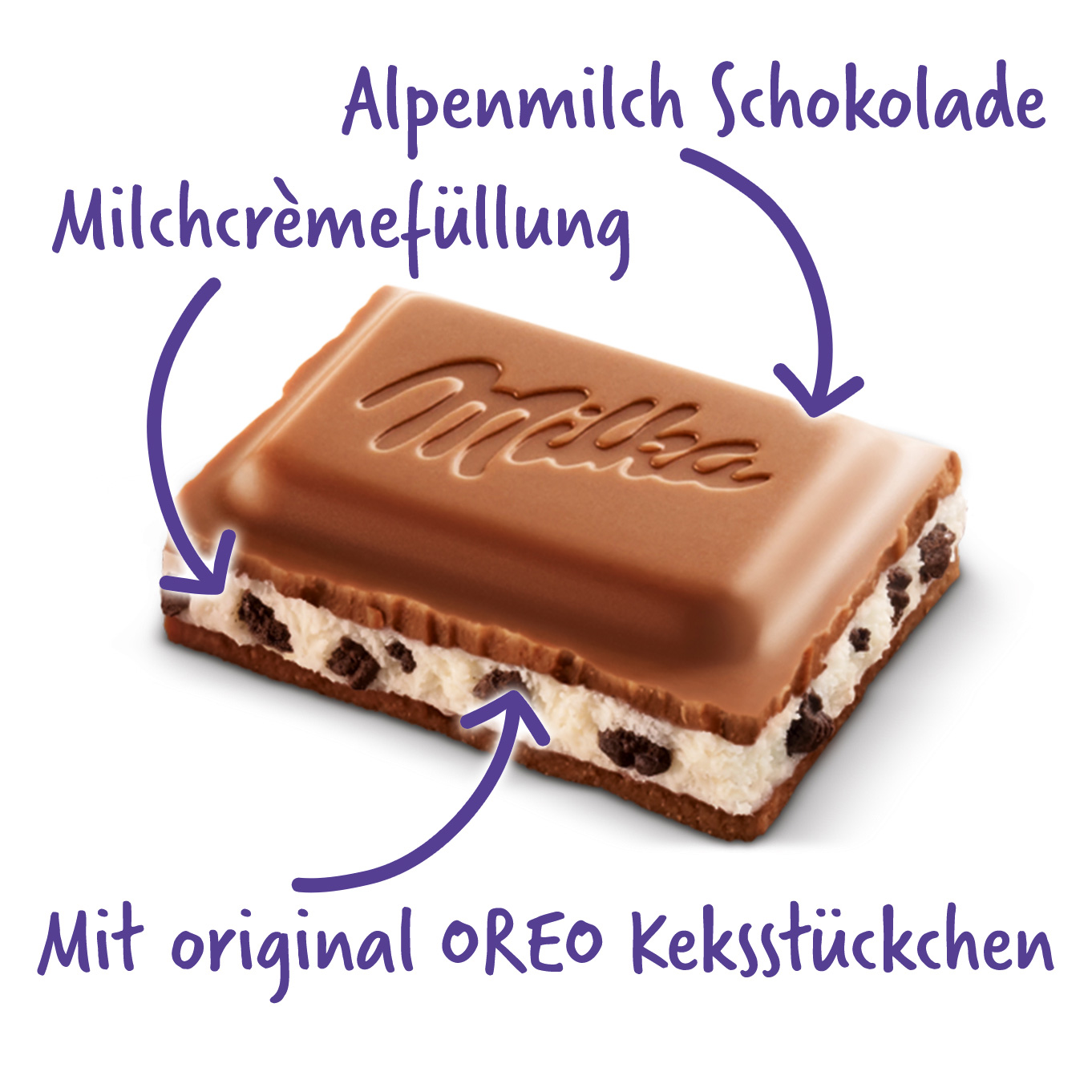 Milka Oreo Tablette de Chocolat Lait  100g