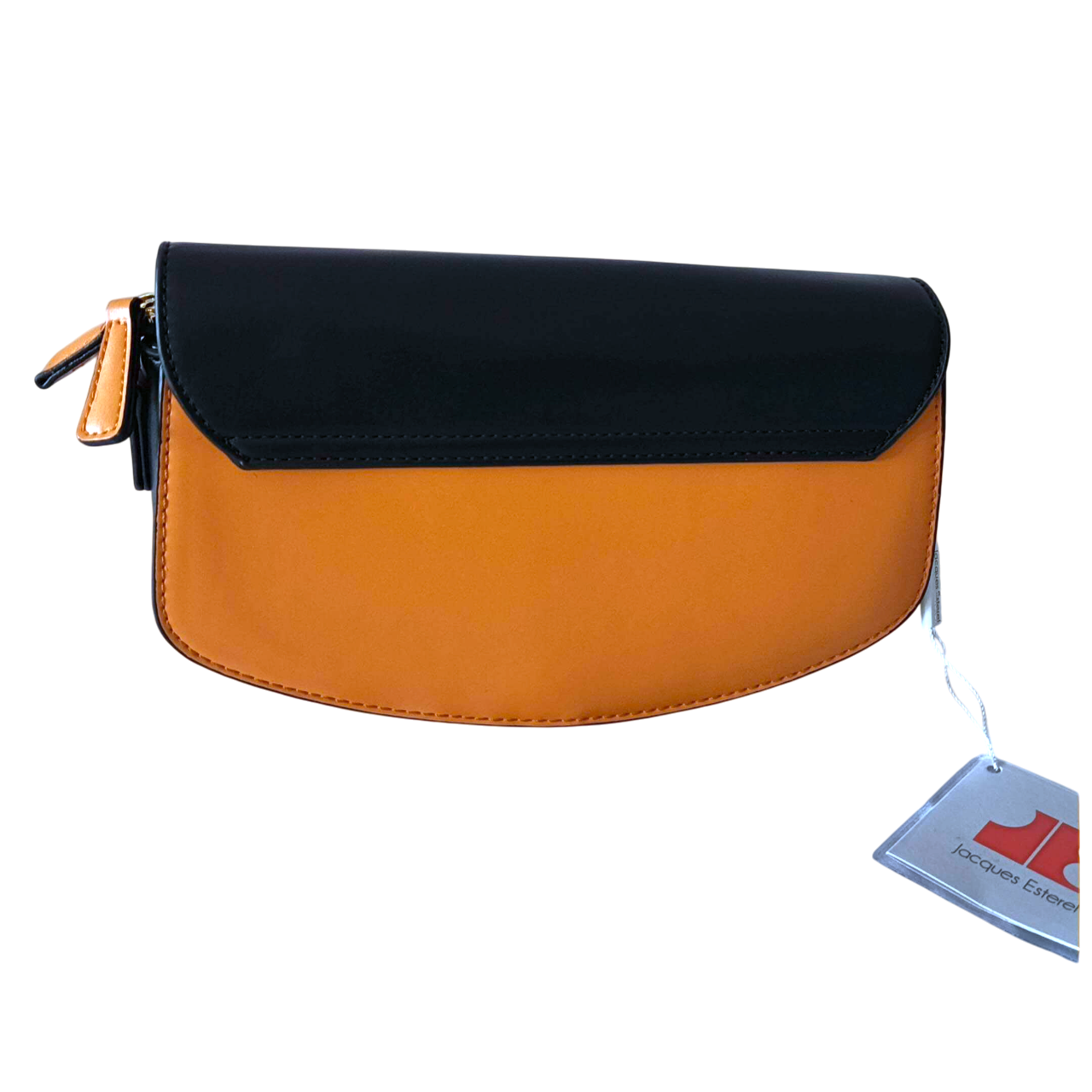 Sac à main Jacques Esterel – Élégance Bicolore Noir & Camel