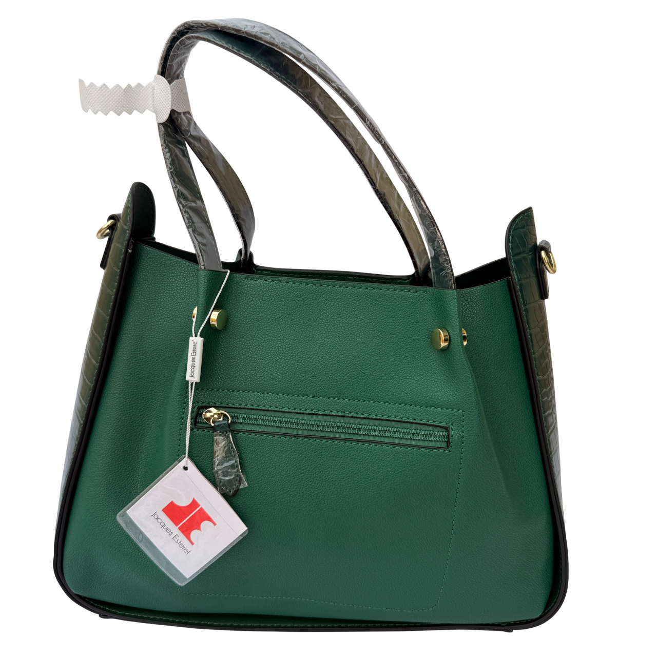 Sac Cabas Élégance Vert – Jacques Esterel