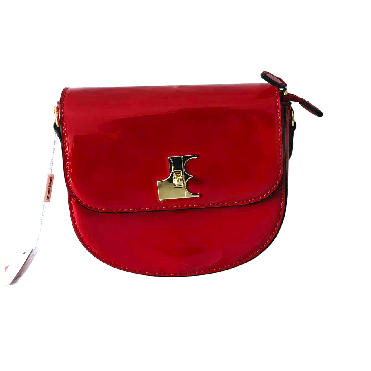 Sac Bandoulière Vernis Rouge – Jacques Esterel