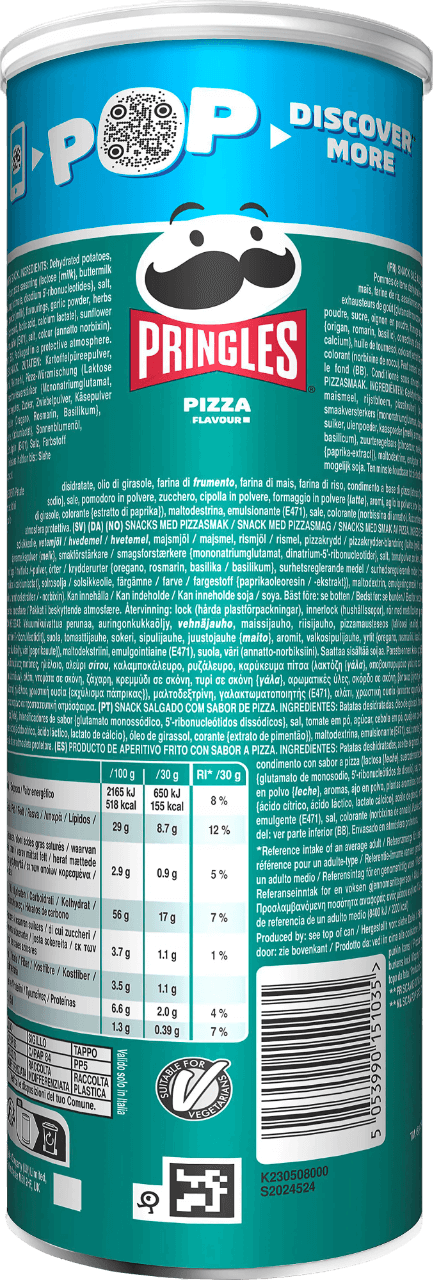 Pringles Chips Saveur pizza 165g