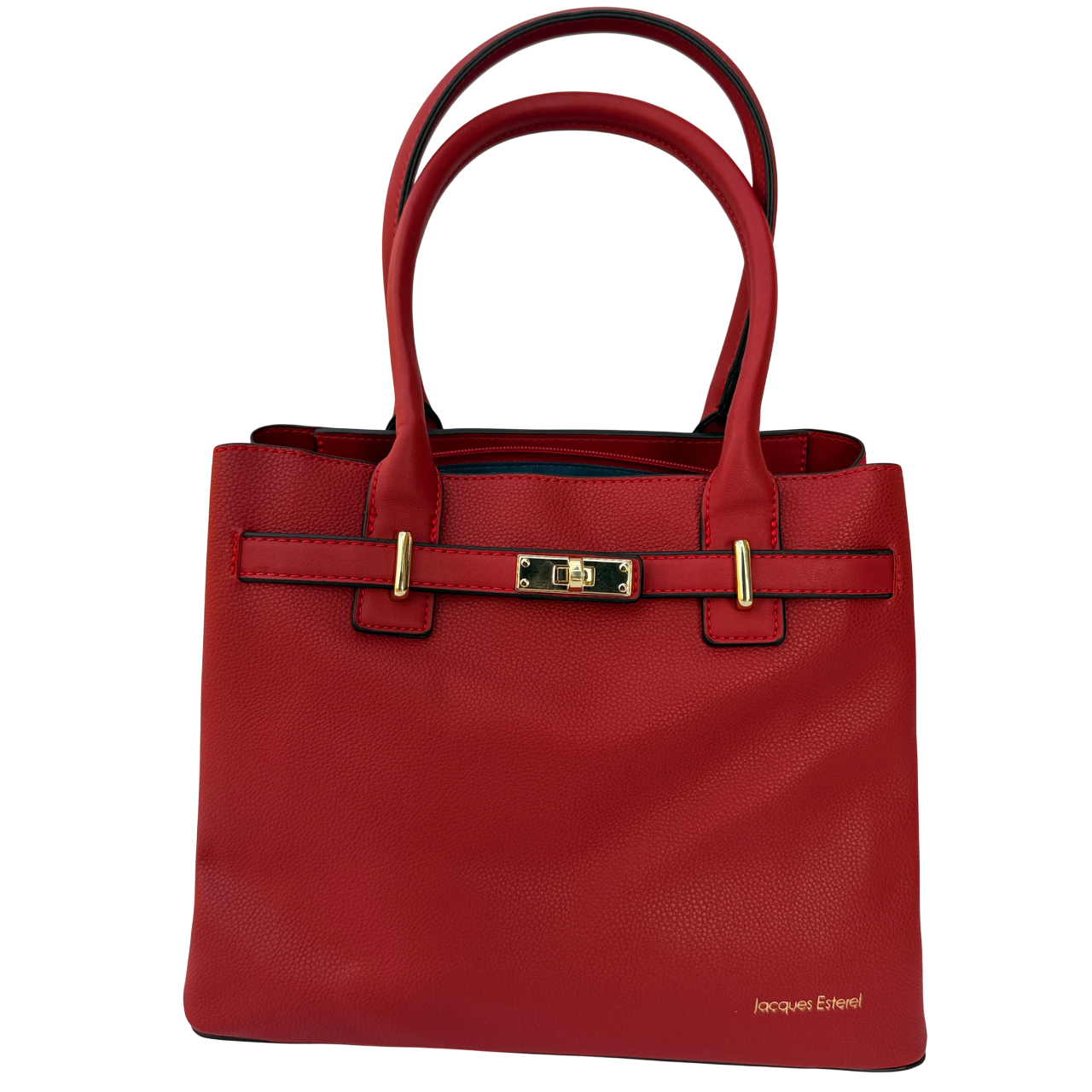 Sac à main en cuir rouge – Jacques Esterel
