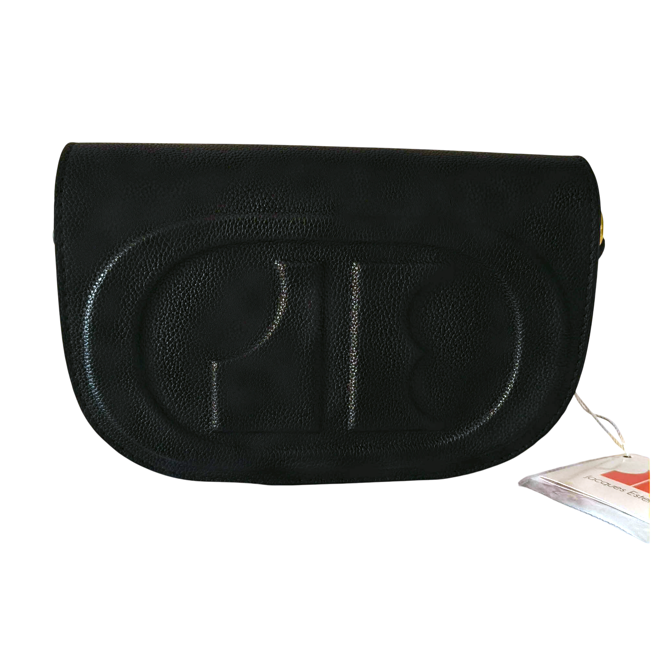 Sac à main Jacques Esterel – Élégance intemporelle en cuir grainé noir