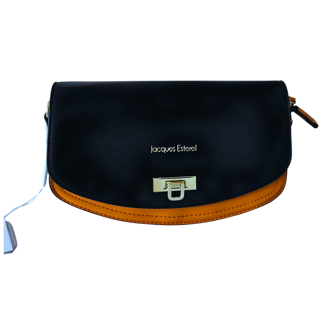 Sac à main Jacques Esterel – Élégance Bicolore Noir & Camel