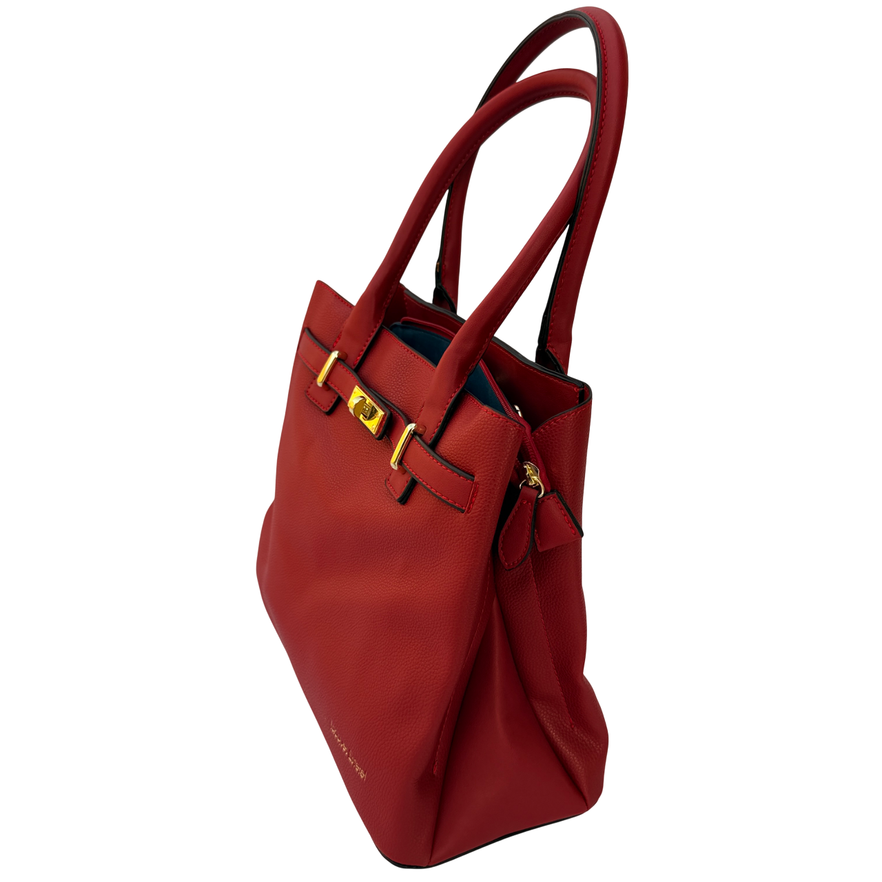 Sac à main en cuir rouge – Jacques Esterel