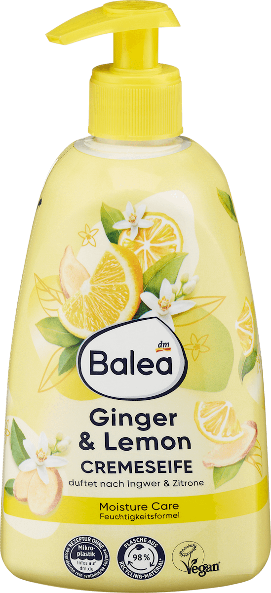 Savon crème Ginger & Lemon, 500 ml