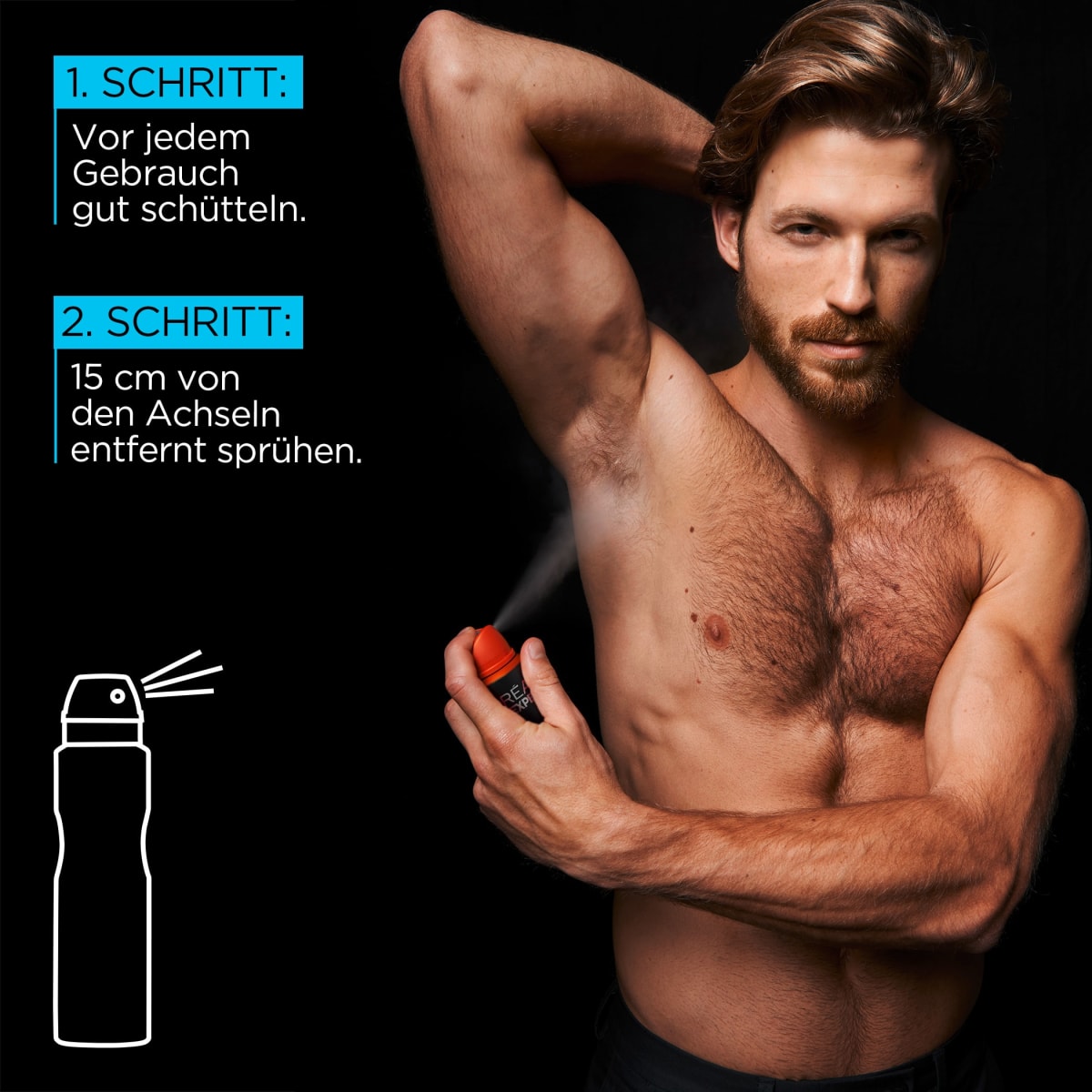 Déodorant spray anti-transpirant Carbon Protect 5in1, 150 ml