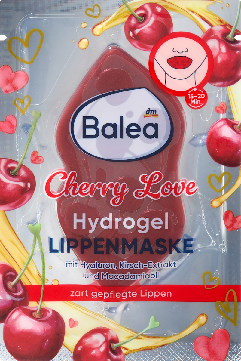 Masque pour les lèvres Hydrogel Cherry Love, 1 pièce