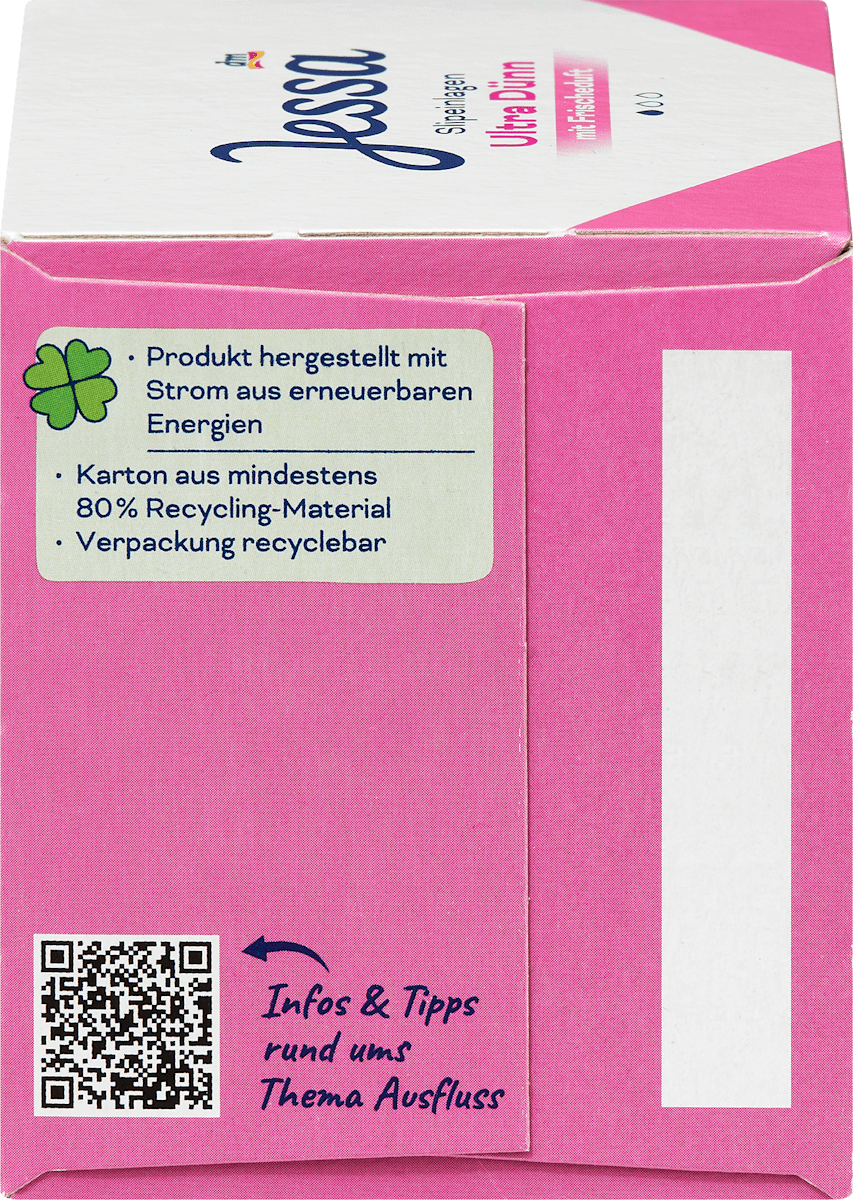 Protège-slips ultra fins au parfum frais, 30 pièces
