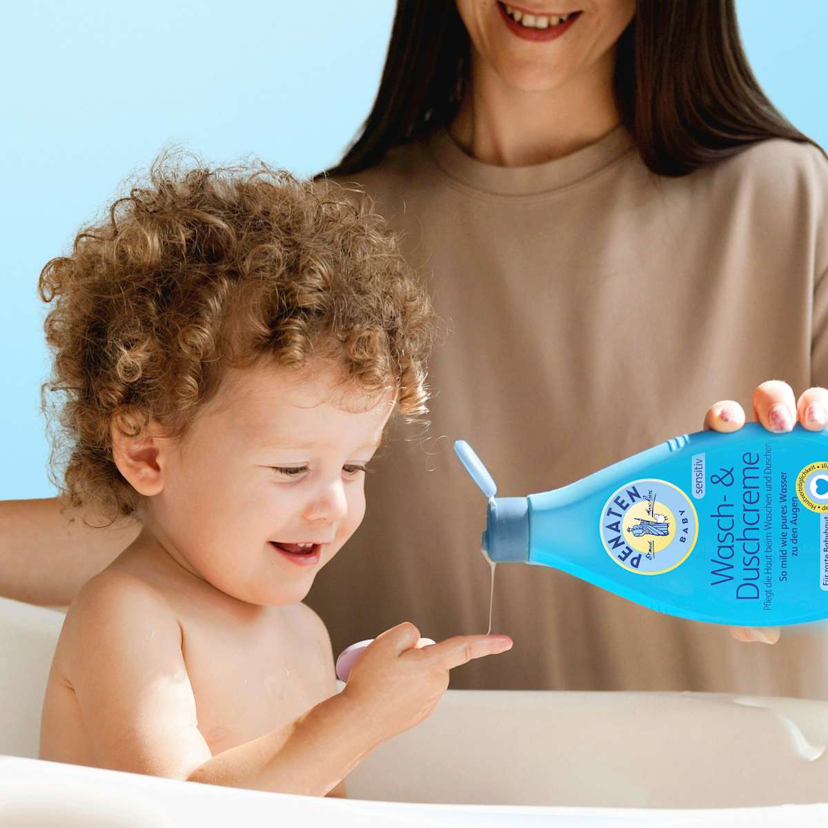 Crème lavante et de douche pour bébé, 400 ml