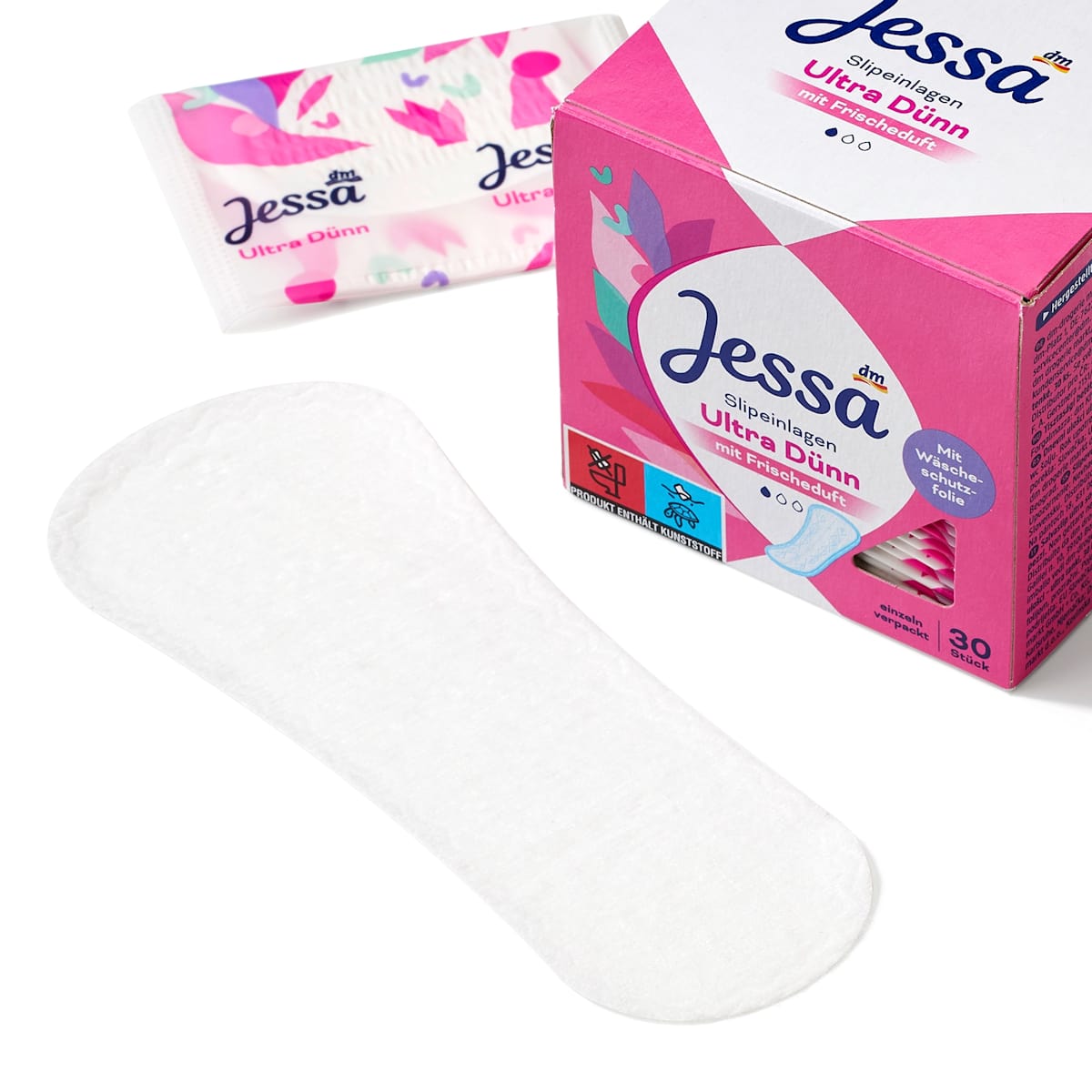 Protège-slips ultra fins au parfum frais, 30 pièces