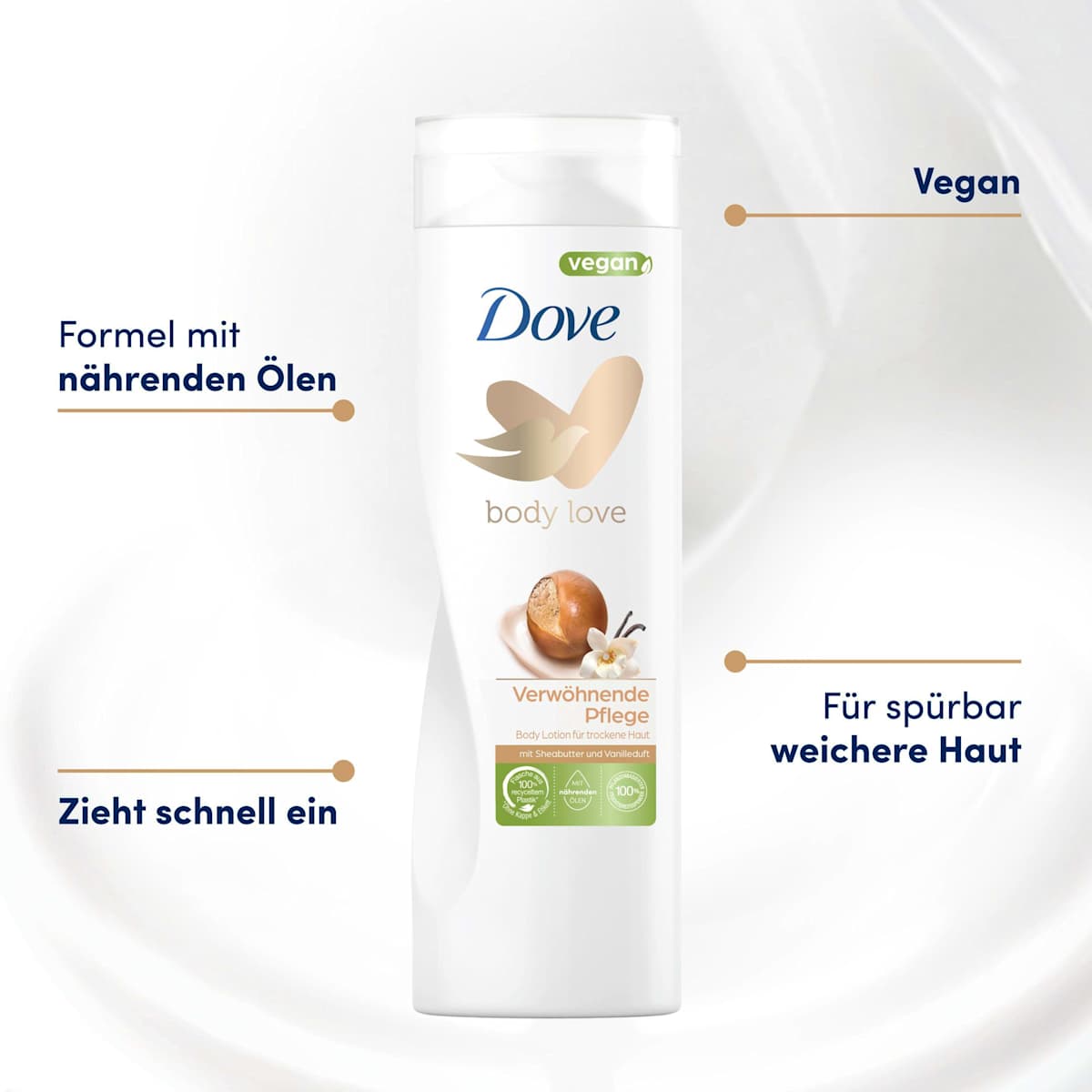 Lotion corporelle body love soin gourmand, 400 ml