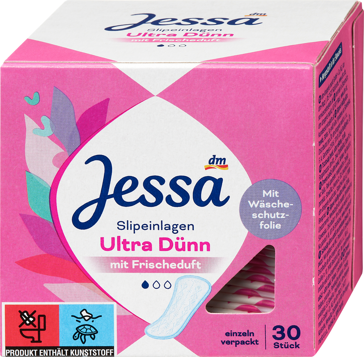 Protège-slips ultra fins au parfum frais, 30 pièces