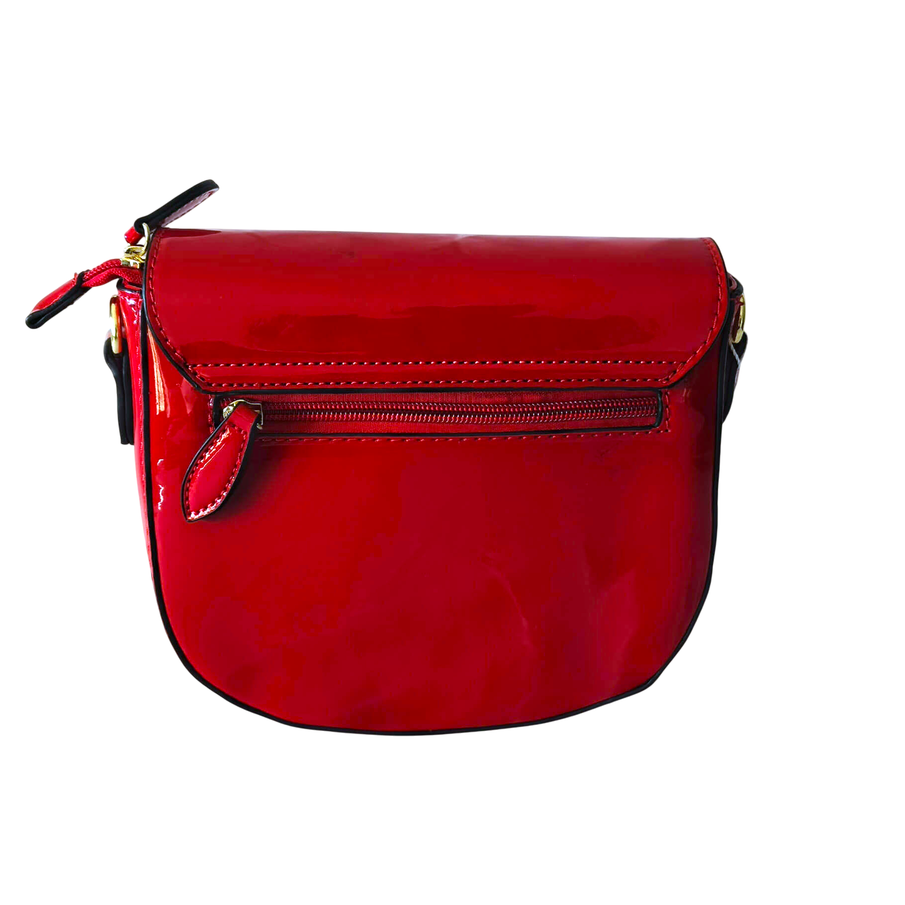 Sac Bandoulière Vernis Rouge – Jacques Esterel