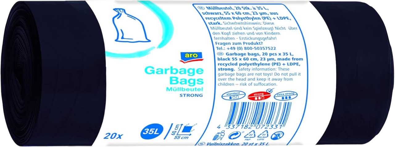 Sacs poubelle 35 litres - 20 sacs