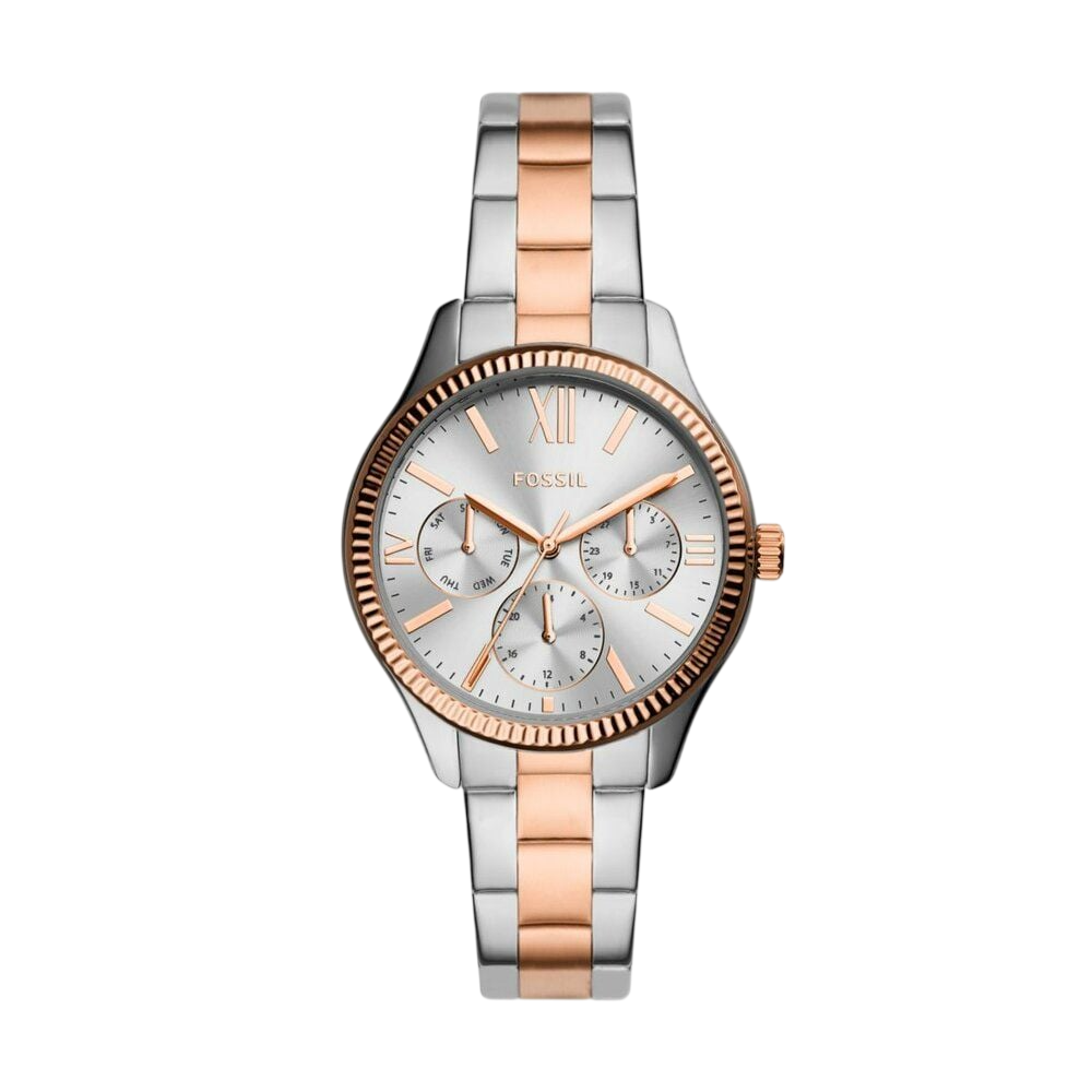 Montre Rye Mouvement multifonction Acier inoxydable bicolore