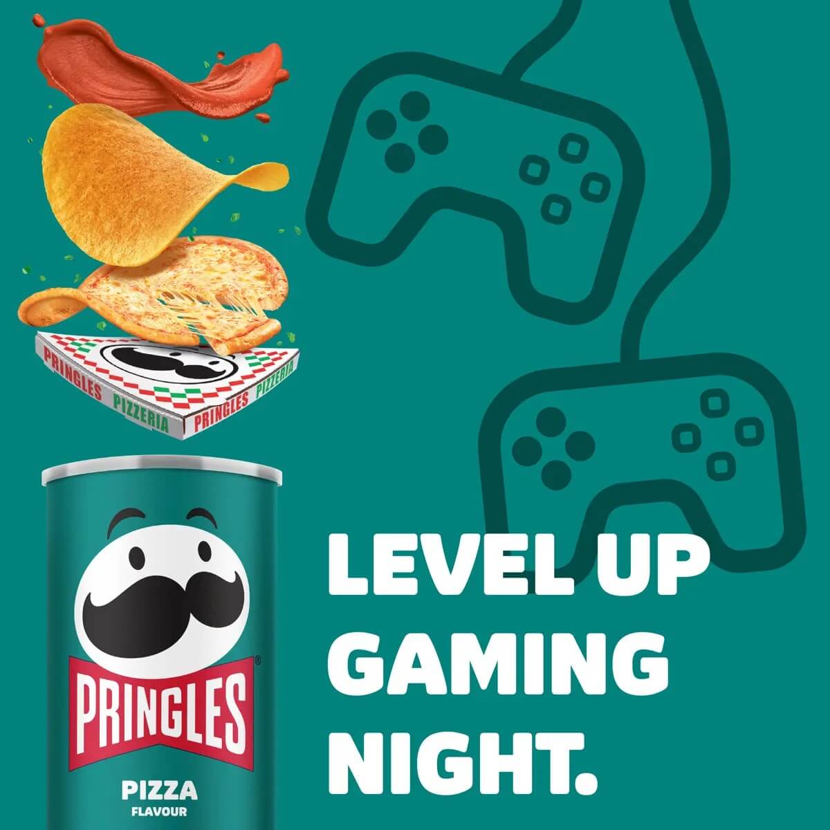 Pringles Chips Saveur pizza 165g