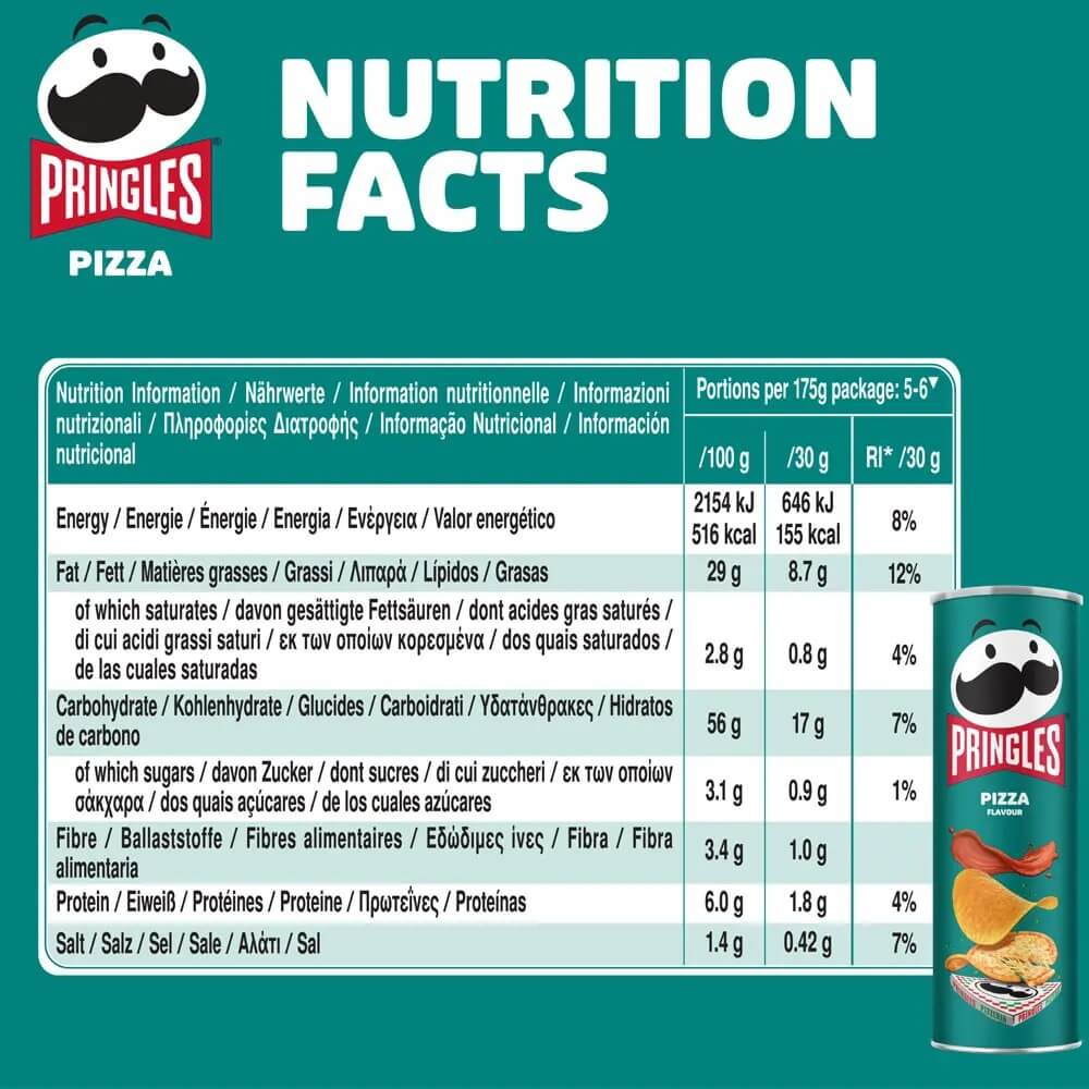 Pringles Chips Saveur pizza 165g