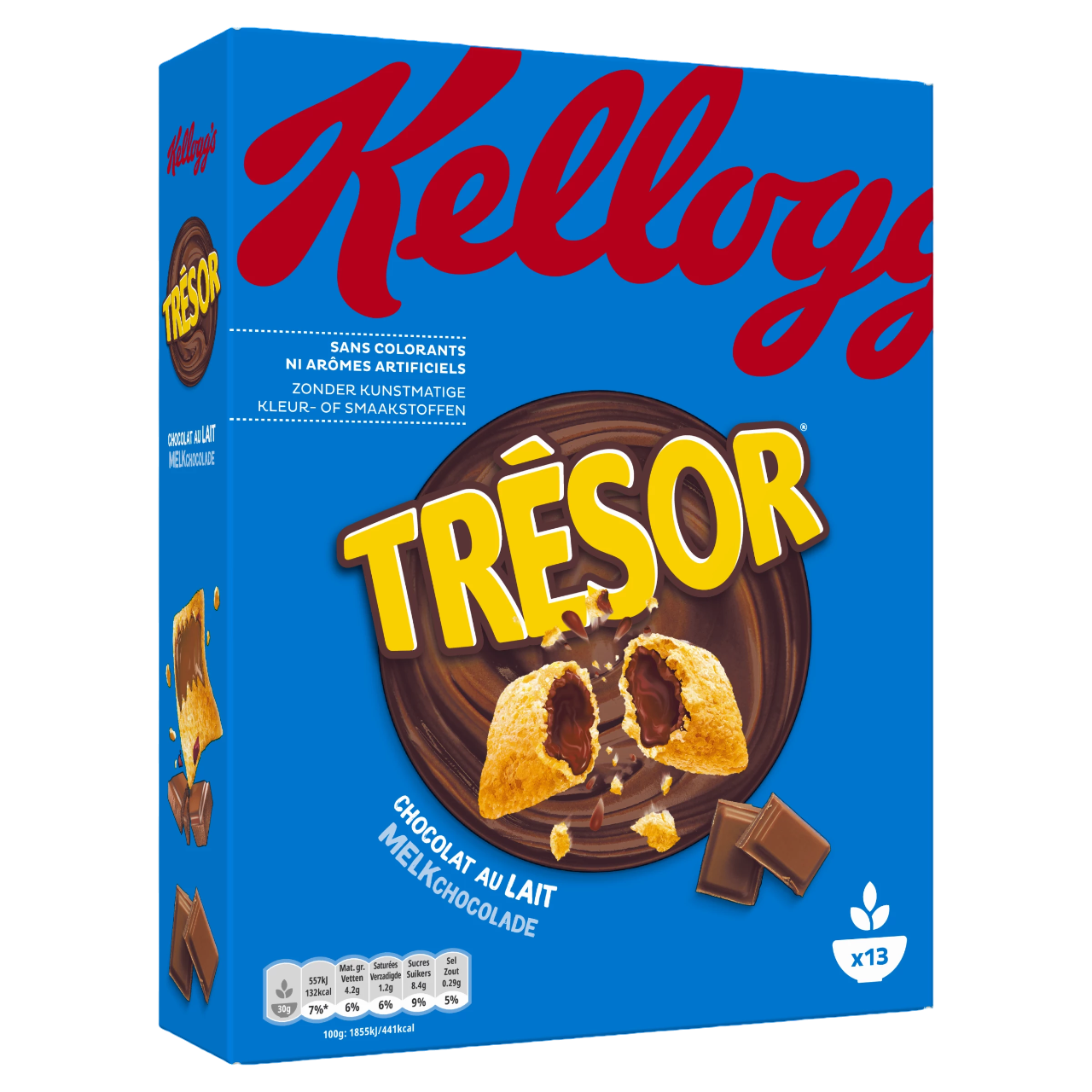 Tresor Chocolat au lait avec croute de céréales croustillant 410 g
