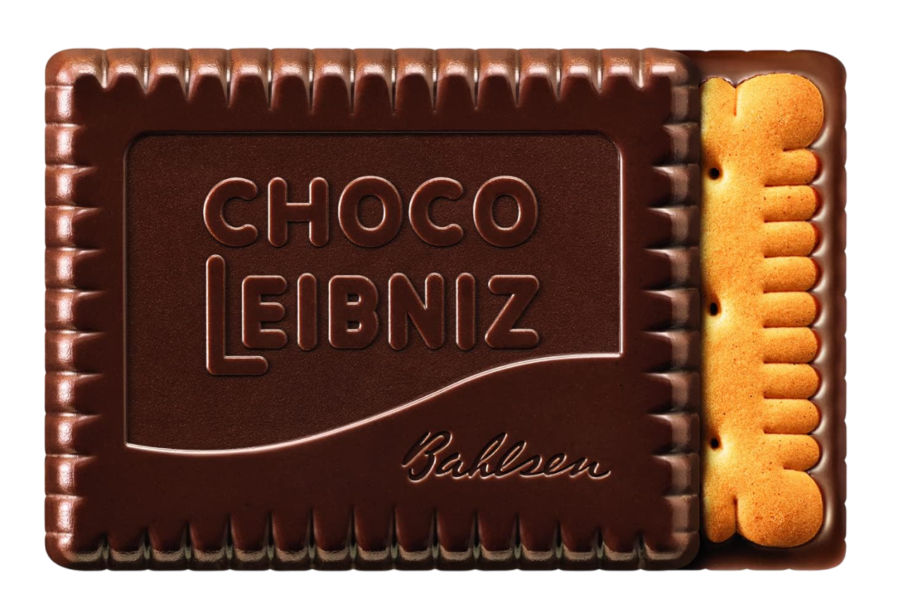 LEIBNIZ Choco Edelherb, 125 g, biscuits au beurre croustillants enrobés de chocolat noir (1 x 125 g)
