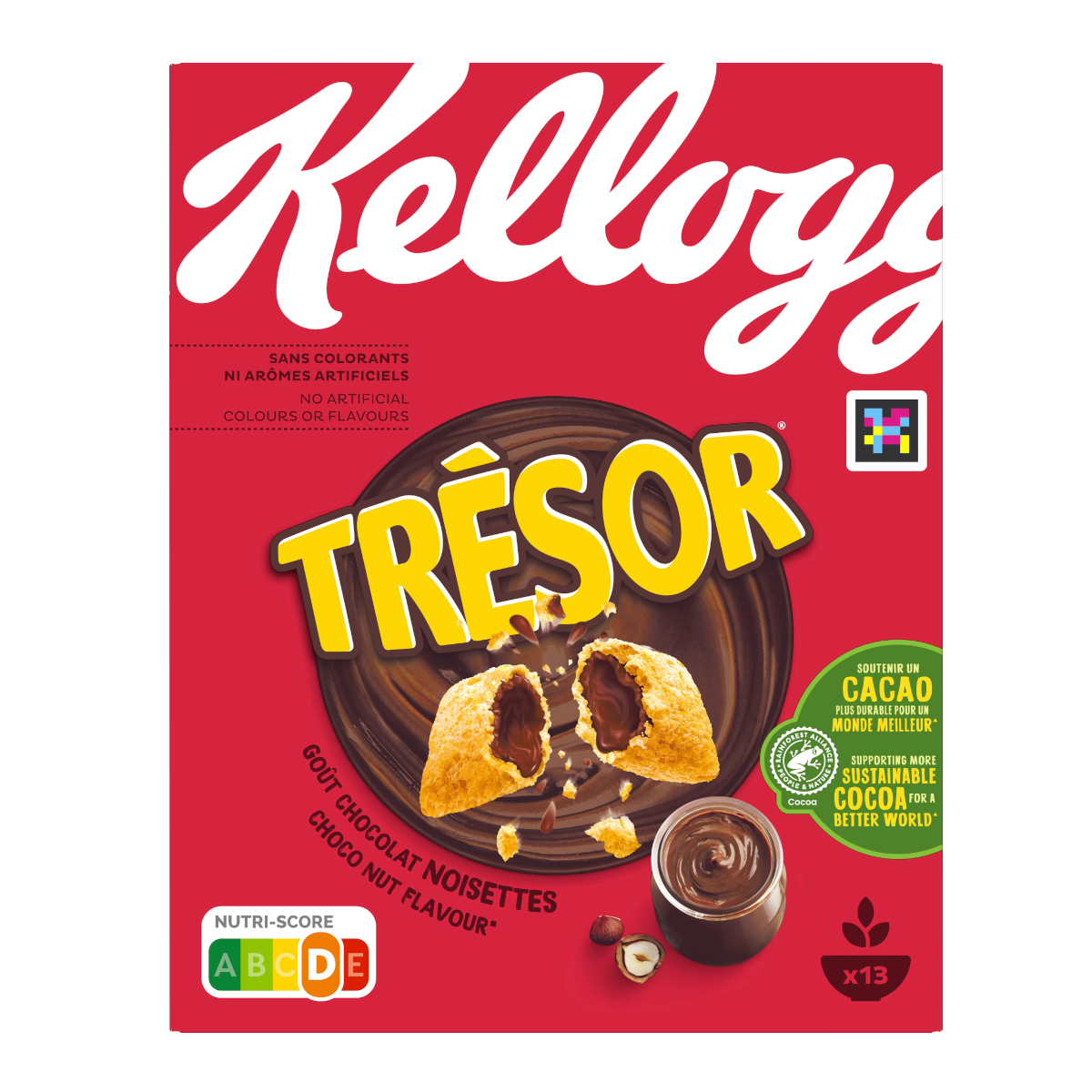 Tresor Choco Nougat avec coussin de céréales croustillant 410 g